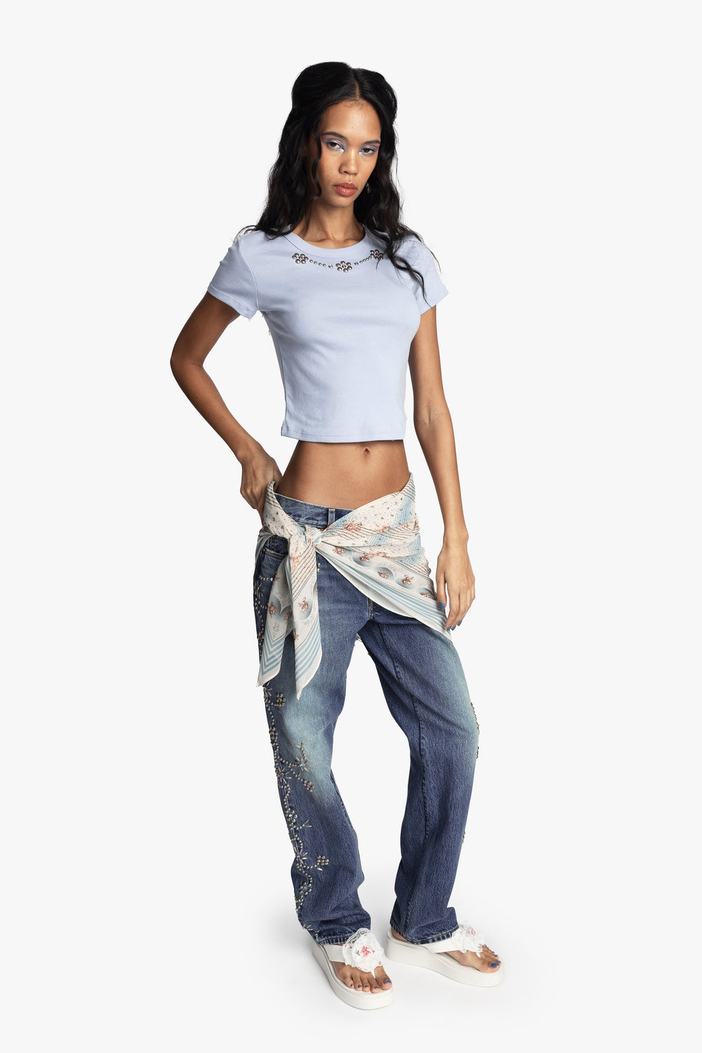 Studded Baby Tee - Anna Sui Online