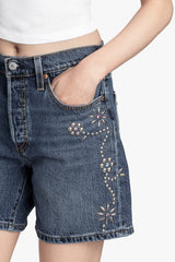 Studded Denim Shorts - Anna Sui Outlet