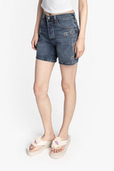 Studded Denim Shorts - Anna Sui Outlet