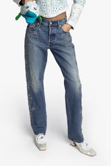 Studded Denim Jeans - Anna Sui US