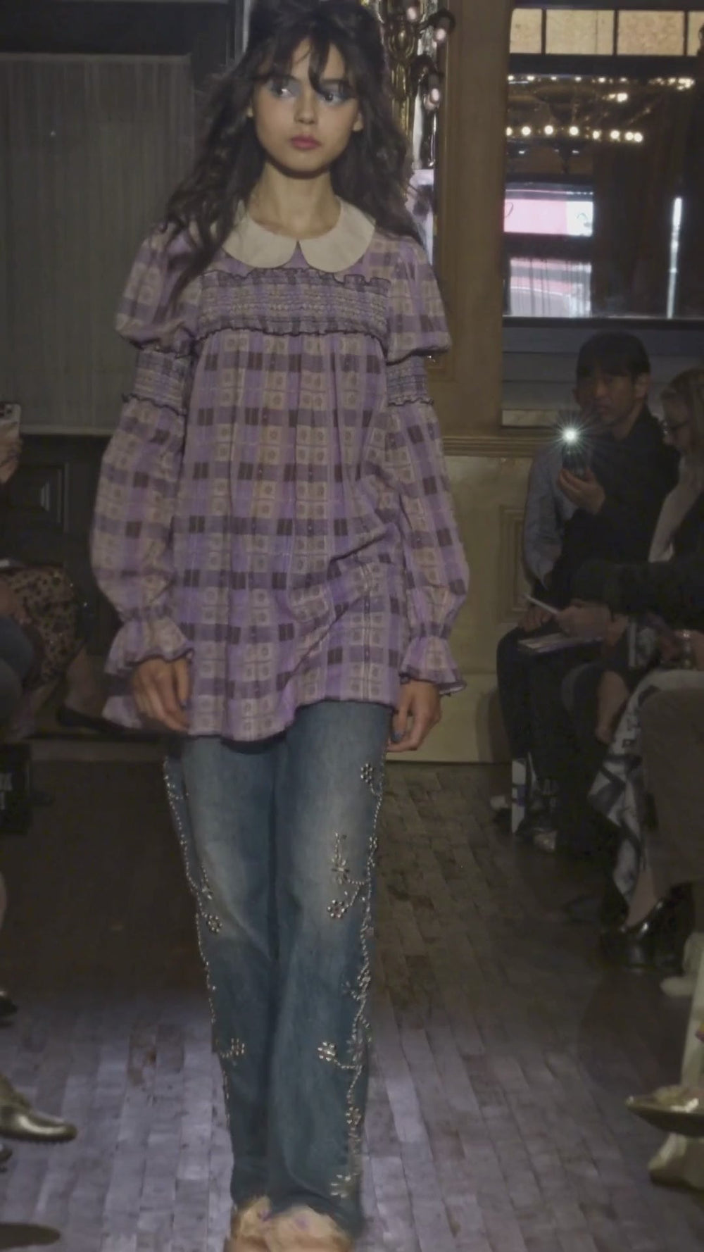 Studded Denim Jeans - Anna Sui US