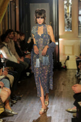 Night Blooming Chiffon Fringe Scarf - Anna Sui Online