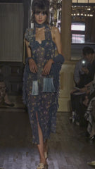 Night Blooming Chiffon Fringe Scarf - Anna Sui Online