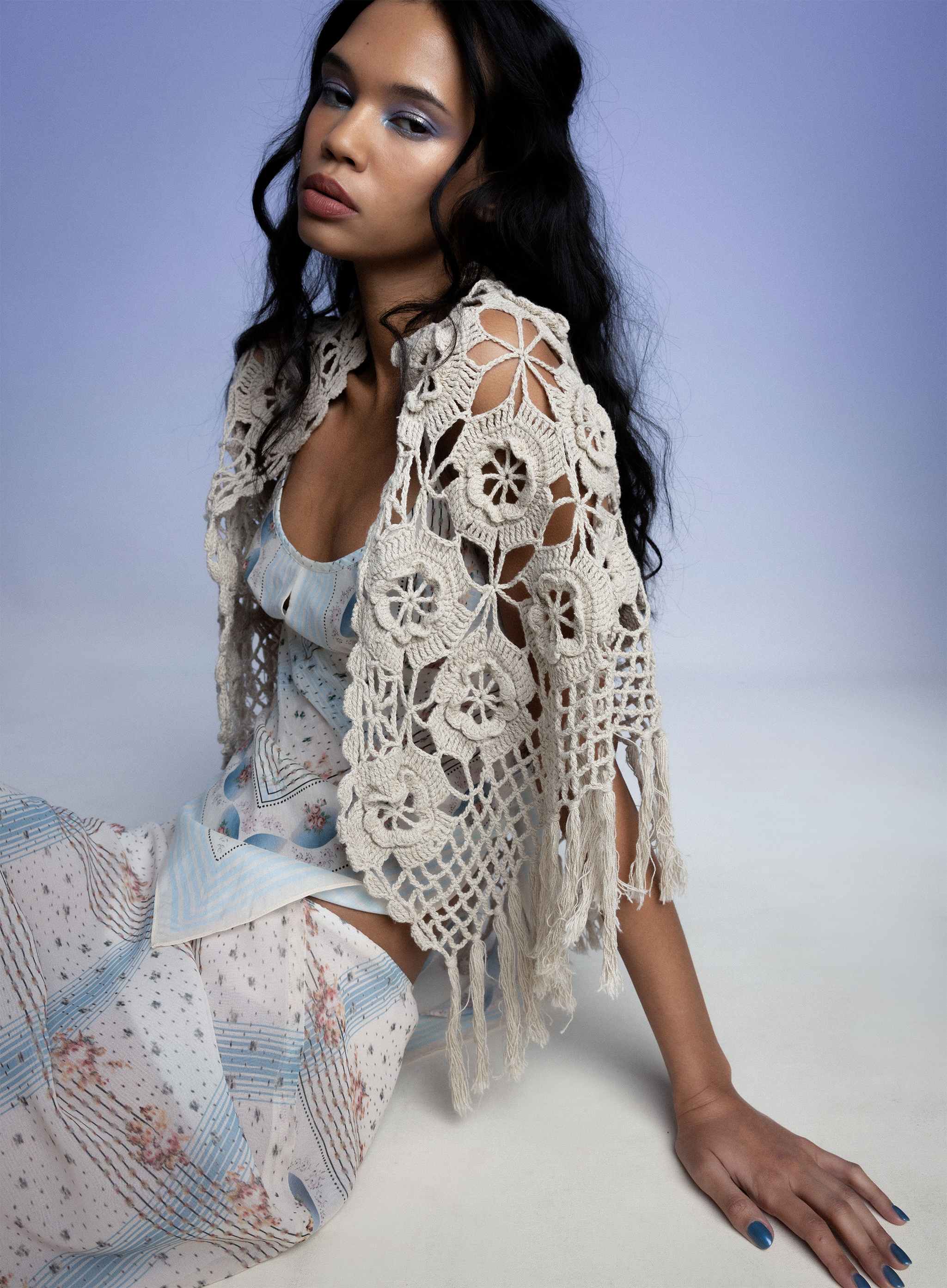 Heritage Scarf Print Apron Top - Anna Sui US