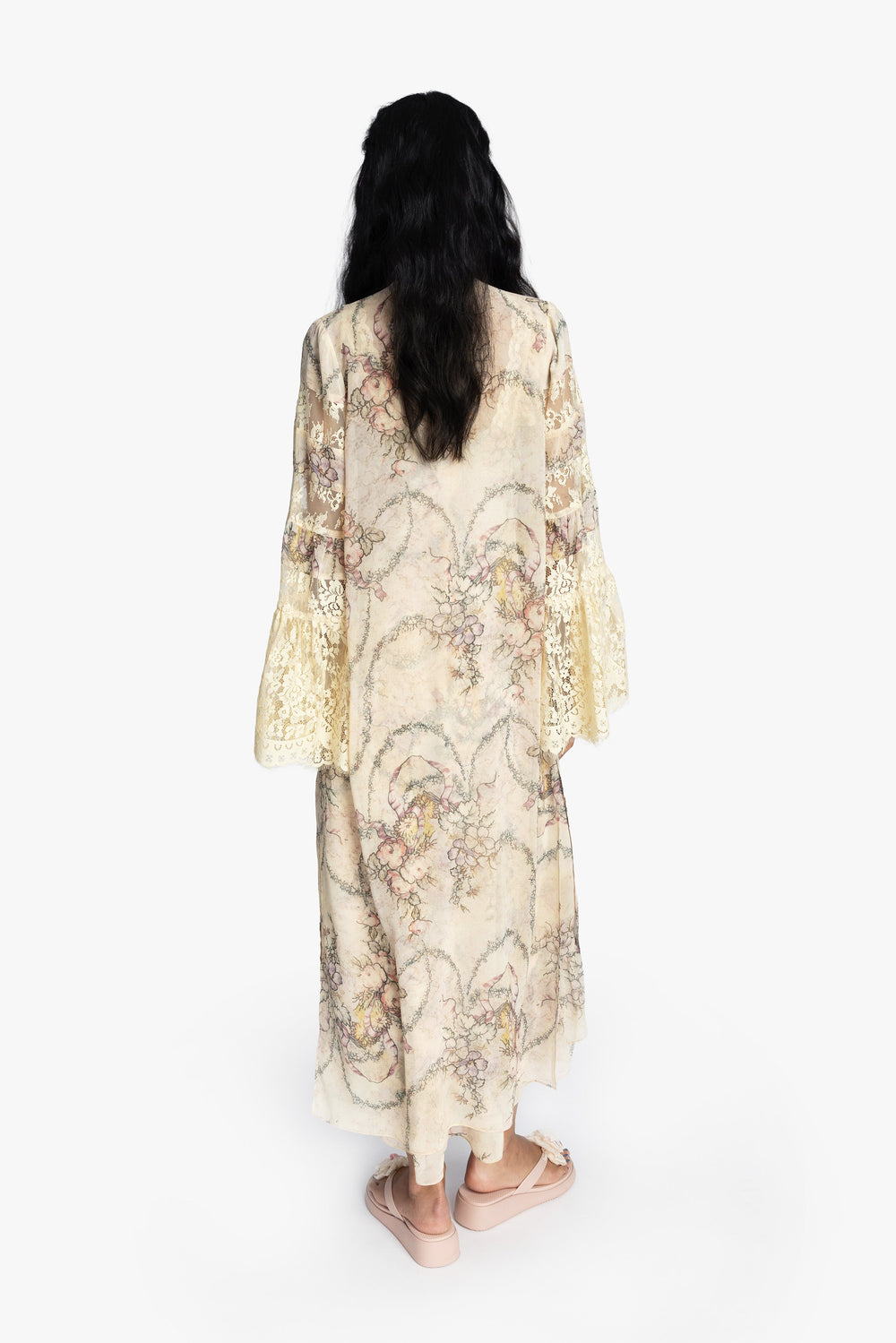 Spirit Bloom Chiffon Peignoir - Anna Sui Outlet