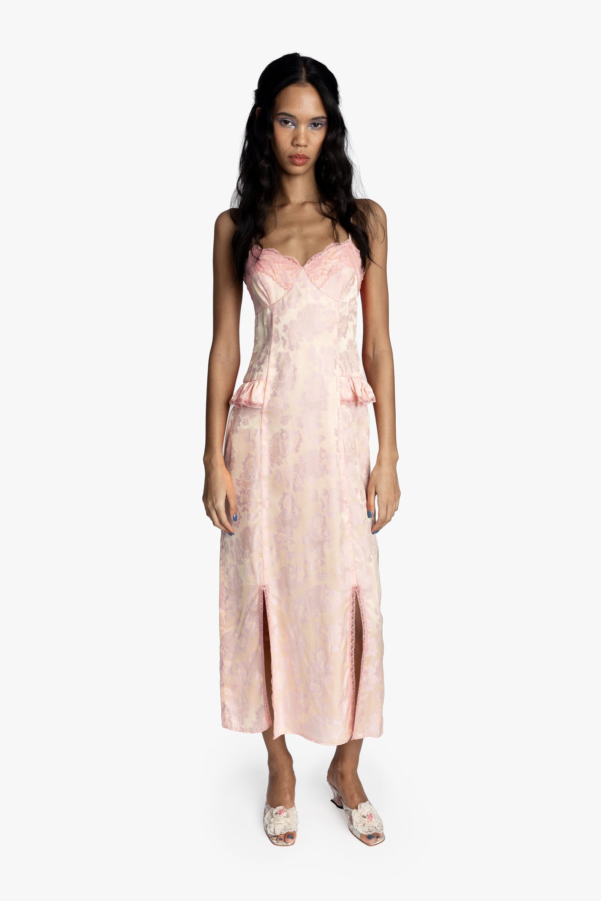 Damask Rose Brocade Slip Dress - Anna Sui US