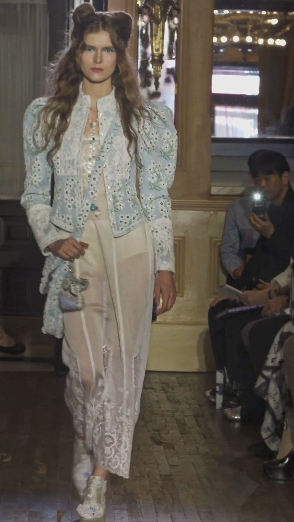 Morning Glory Brocade Victorian Jacket - Anna Sui Sale