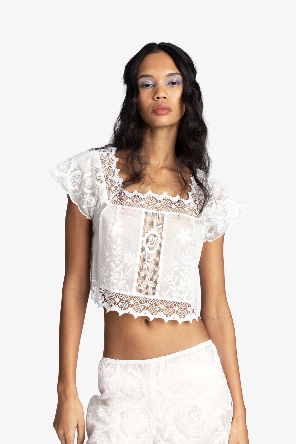 Cottage Rose Lace Top - Anna Sui Sale