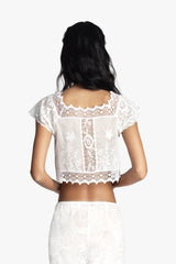 Cottage Rose Lace Top - Anna Sui Sale