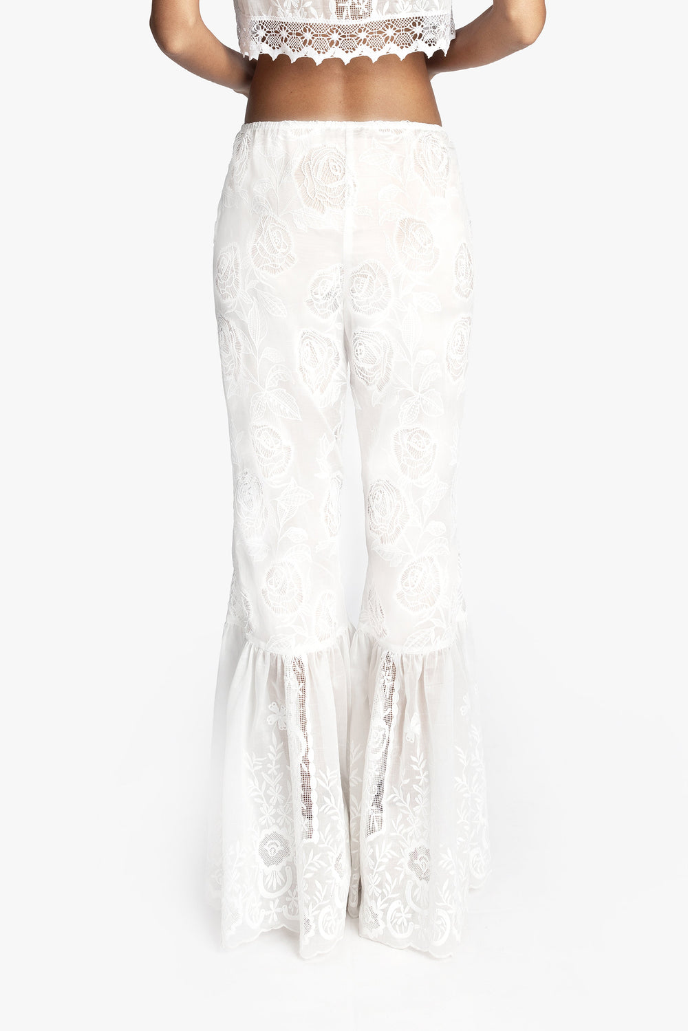 Cottage Rose Lace Pants - Anna Sui US