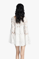 Cottage Rose Lace Mini Dress - Anna Sui Discount