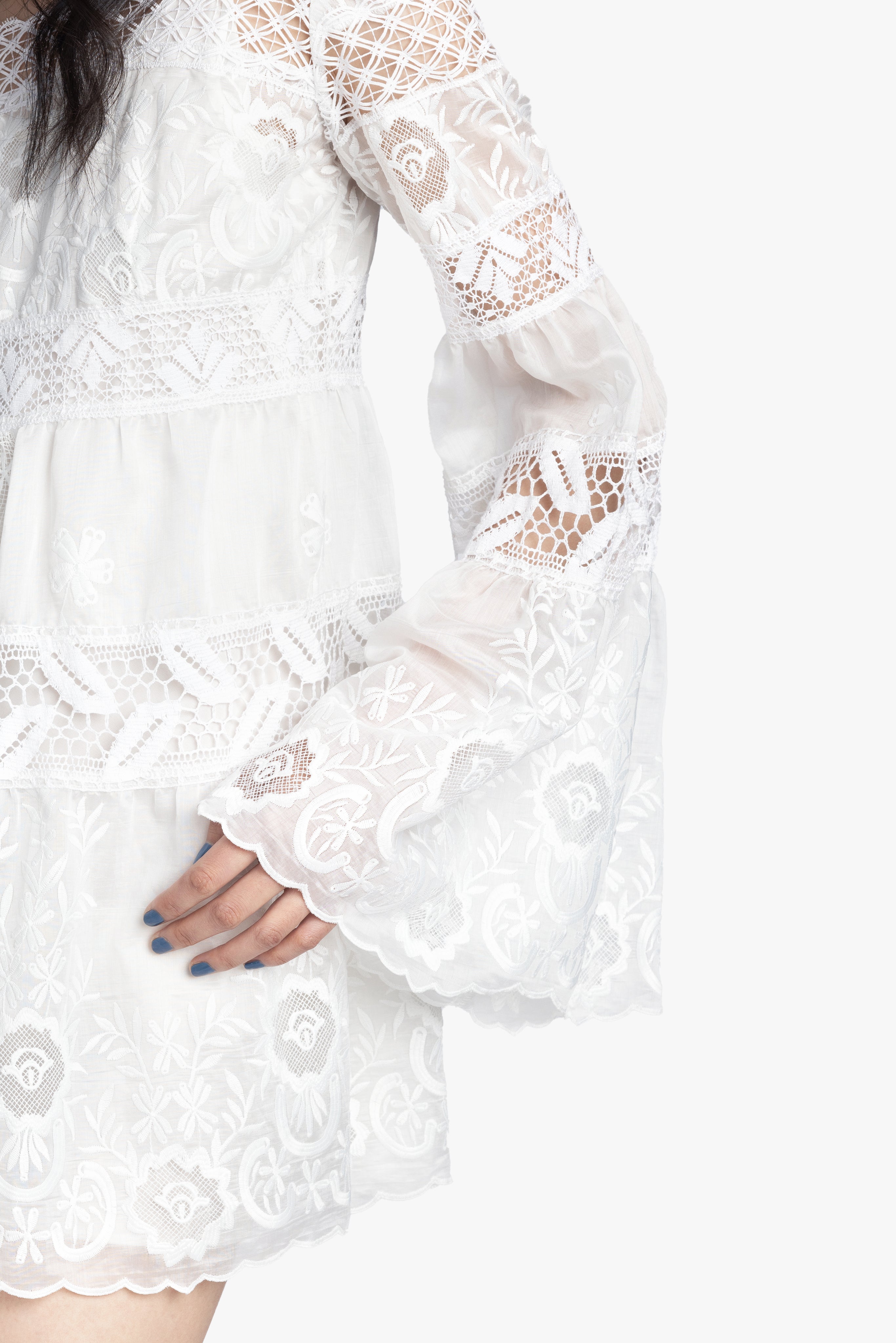 Cottage Rose Lace Mini Dress - Anna Sui Discount