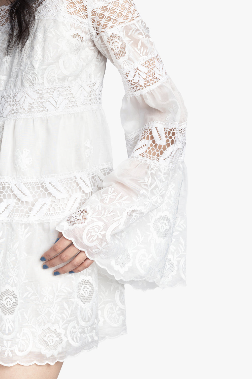 Cottage Rose Lace Mini Dress - Anna Sui Discount