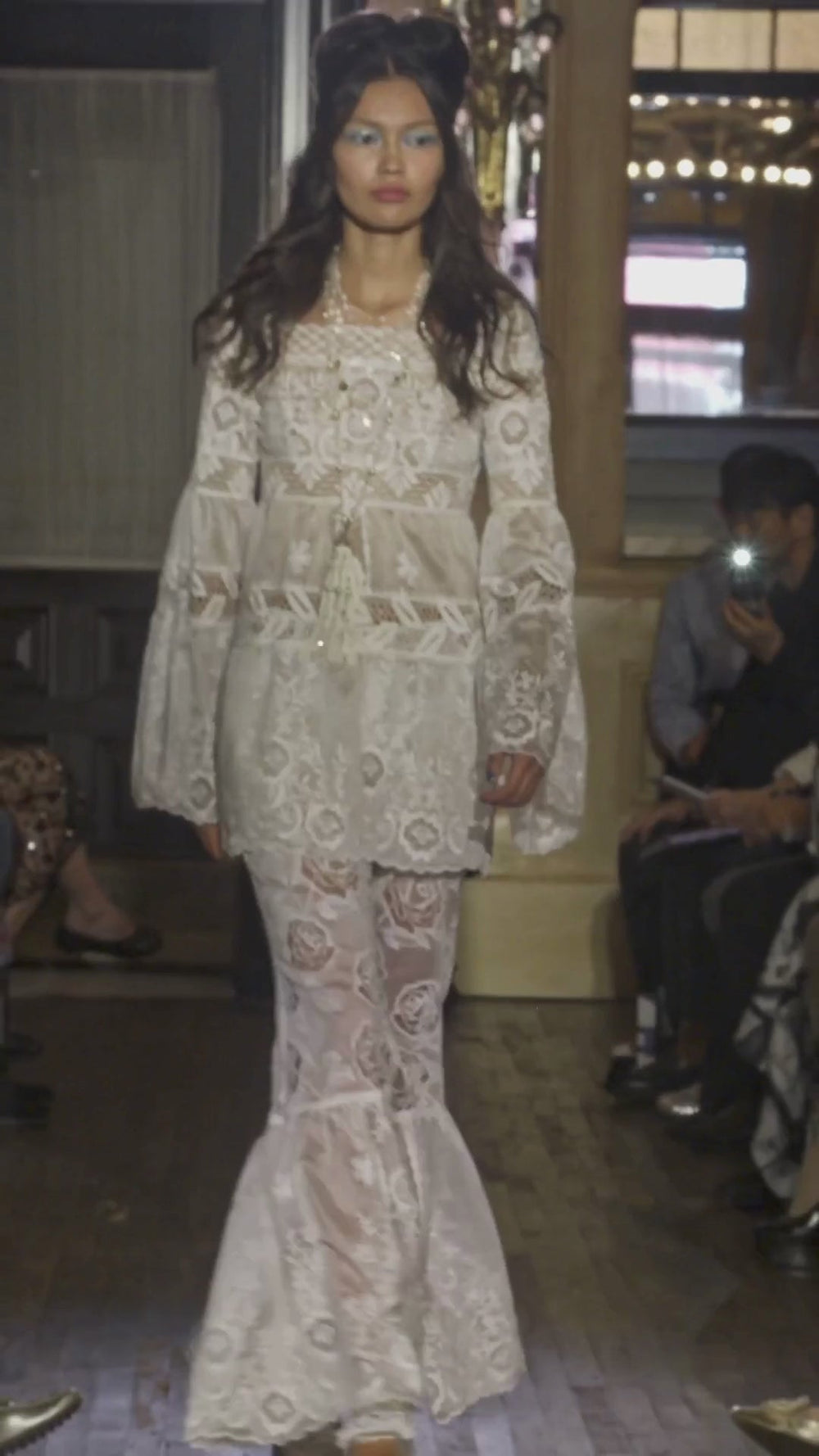 Cottage Rose Lace Mini Dress - Anna Sui Discount