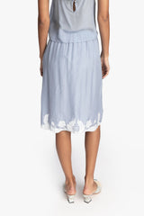 Nouveau Satin Applique Skirt - Anna Sui Discount
