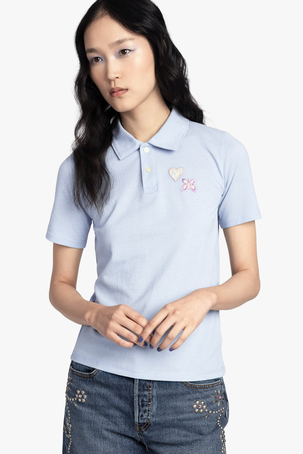 Patch Polo Tee - Anna Sui Online