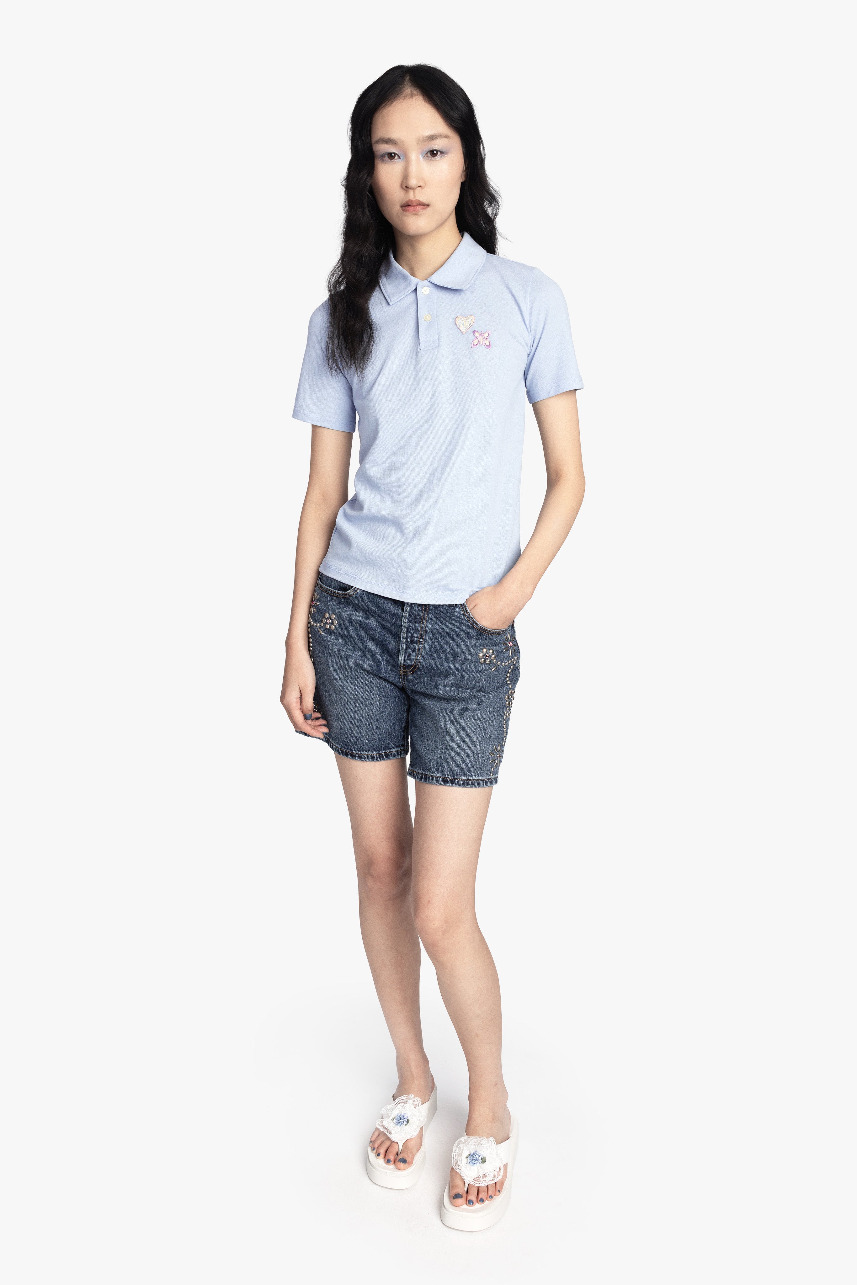 Patch Polo Tee - Anna Sui Online
