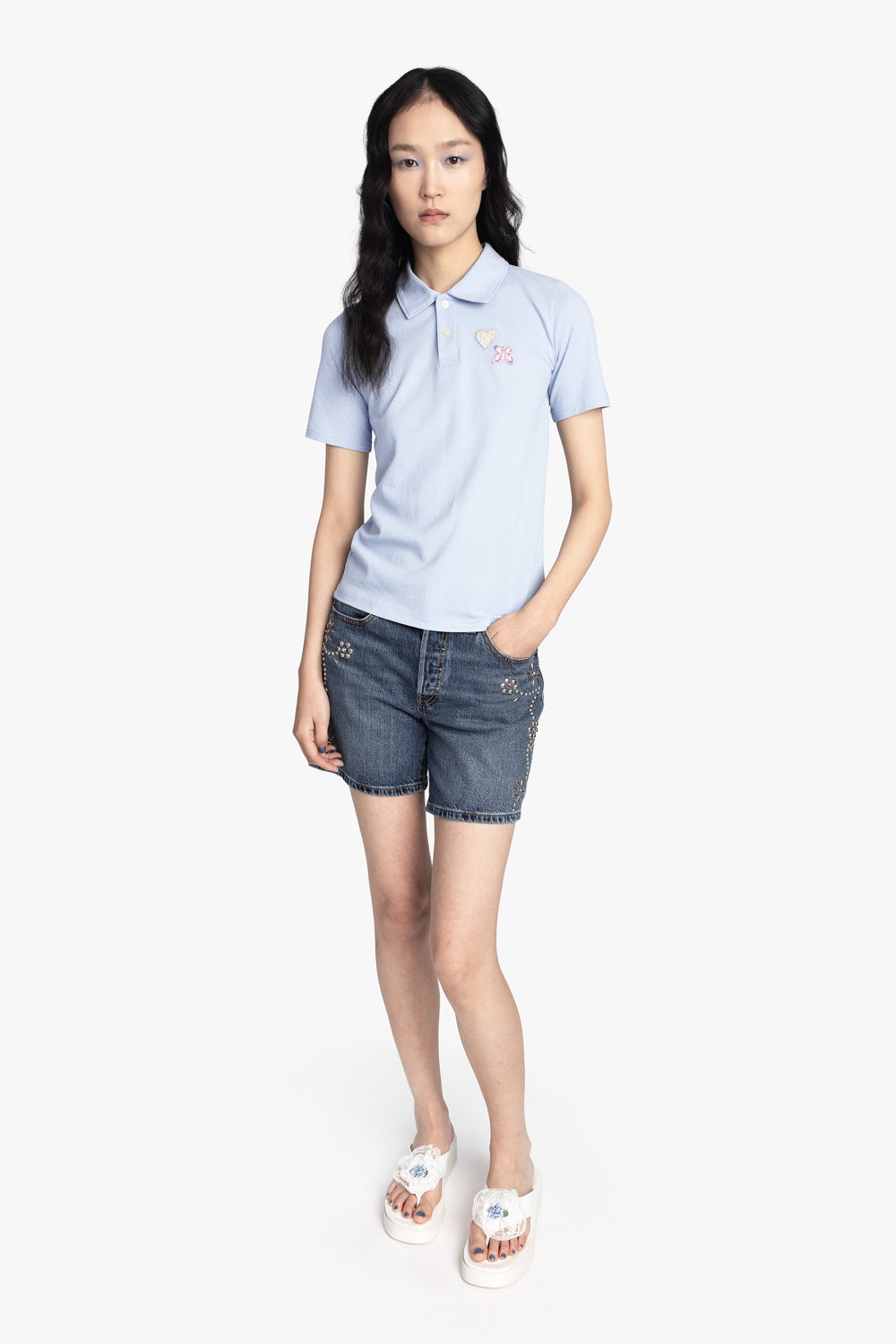 Patch Polo Tee - Anna Sui Online