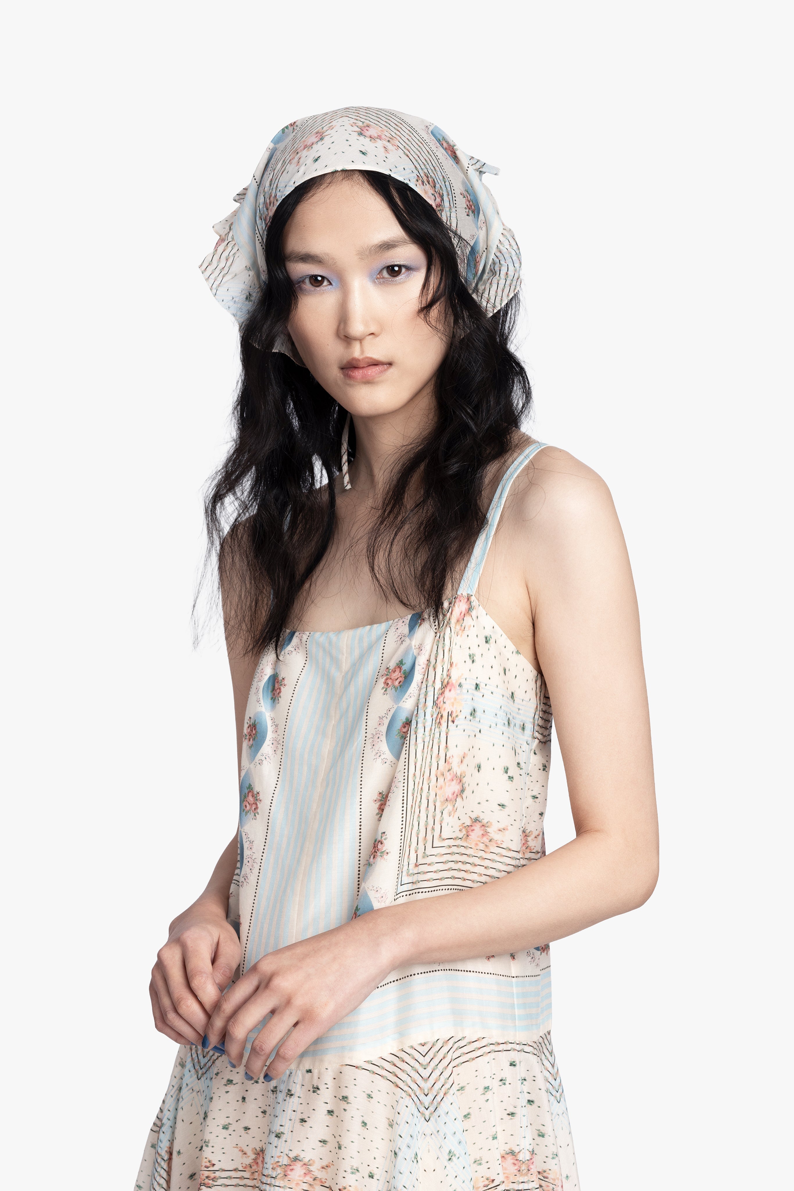 Heritage Scarf Print Chiffon Bandana - Anna Sui Online