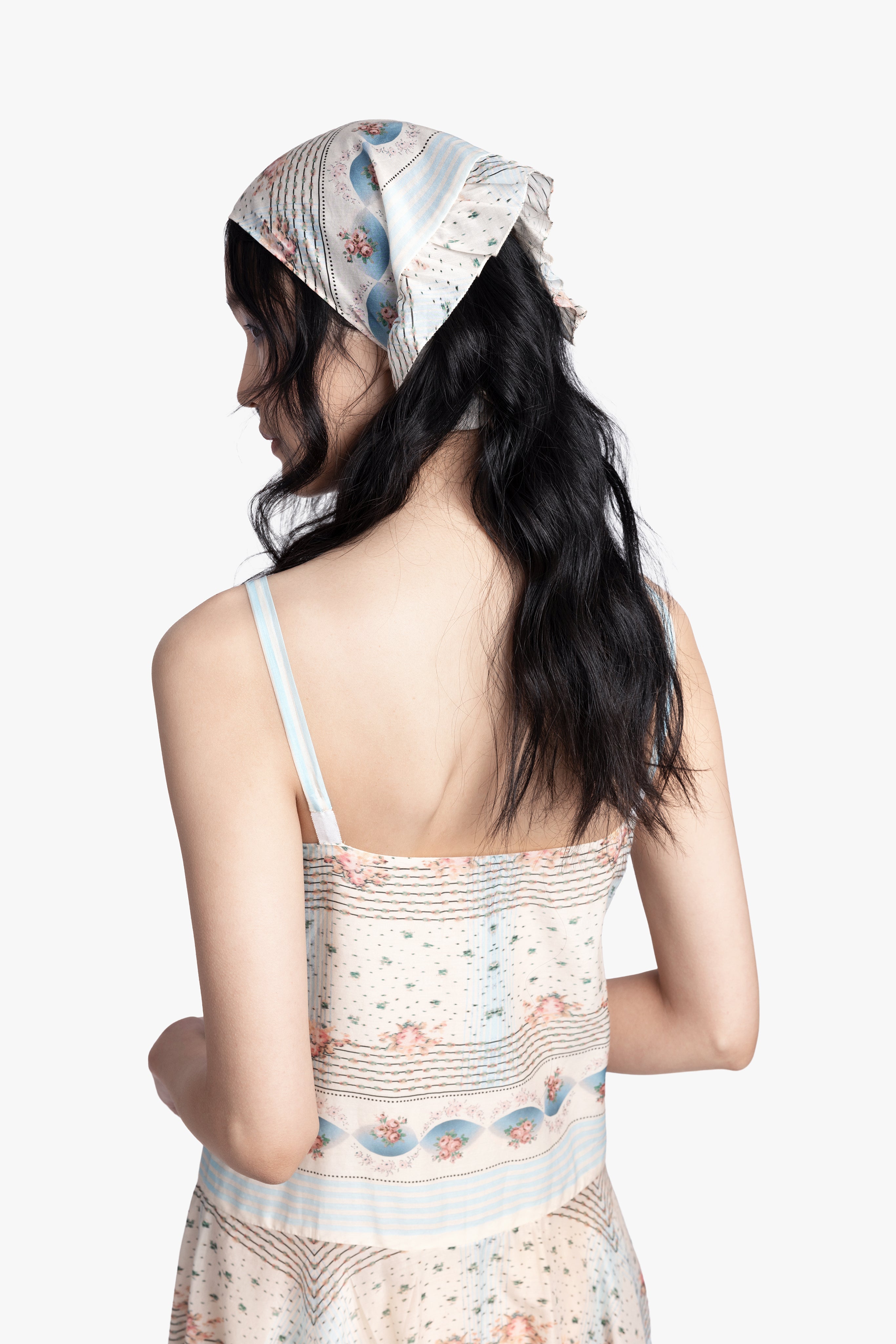 Heritage Scarf Print Chiffon Bandana - Anna Sui Online
