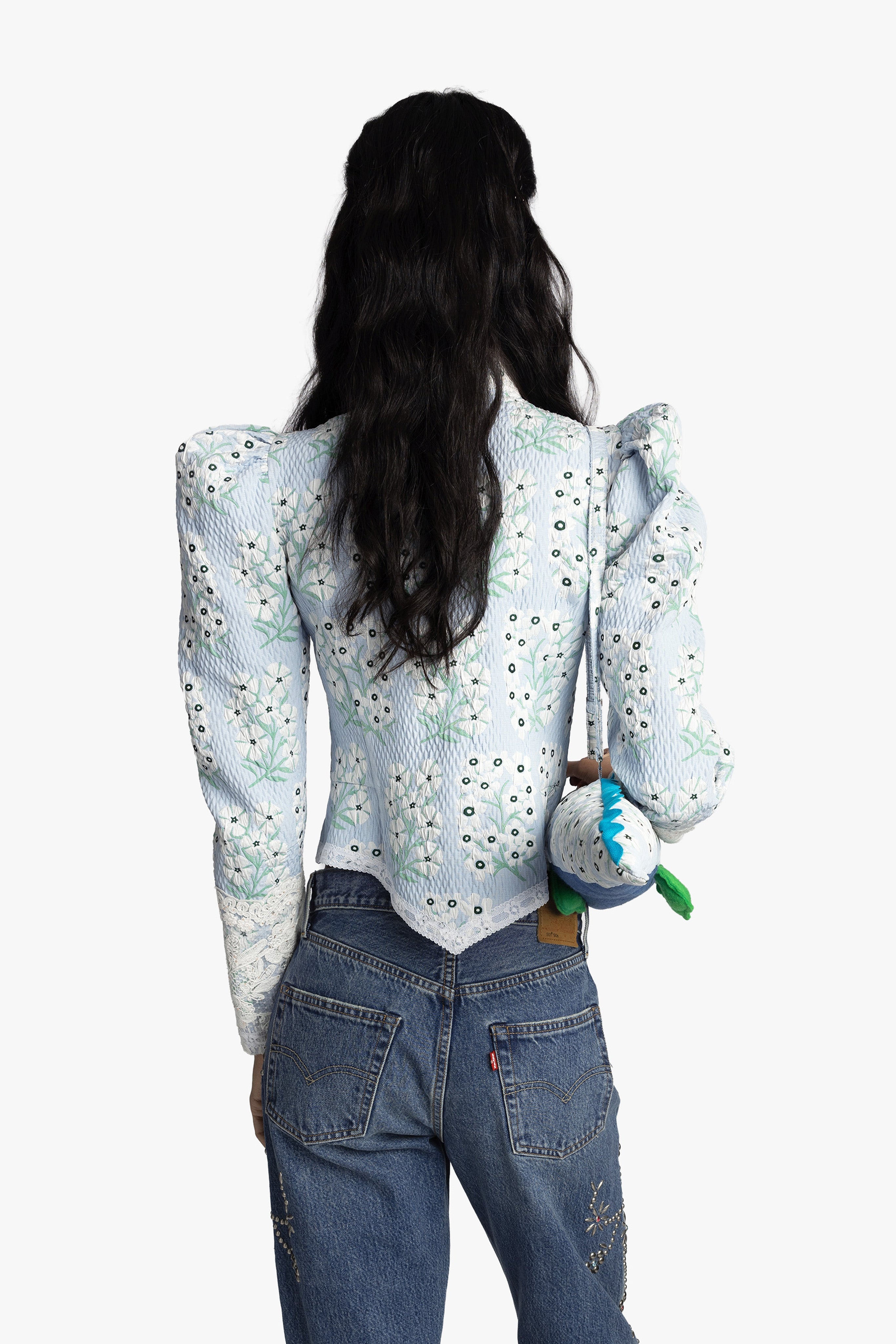 Alligator Bag- Sky Blue Multi - Anna Sui US
