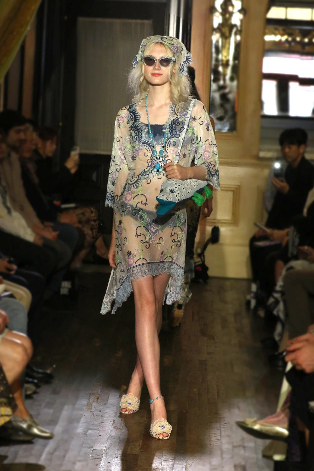 Alligator Bag- Sky Blue Multi - Anna Sui US