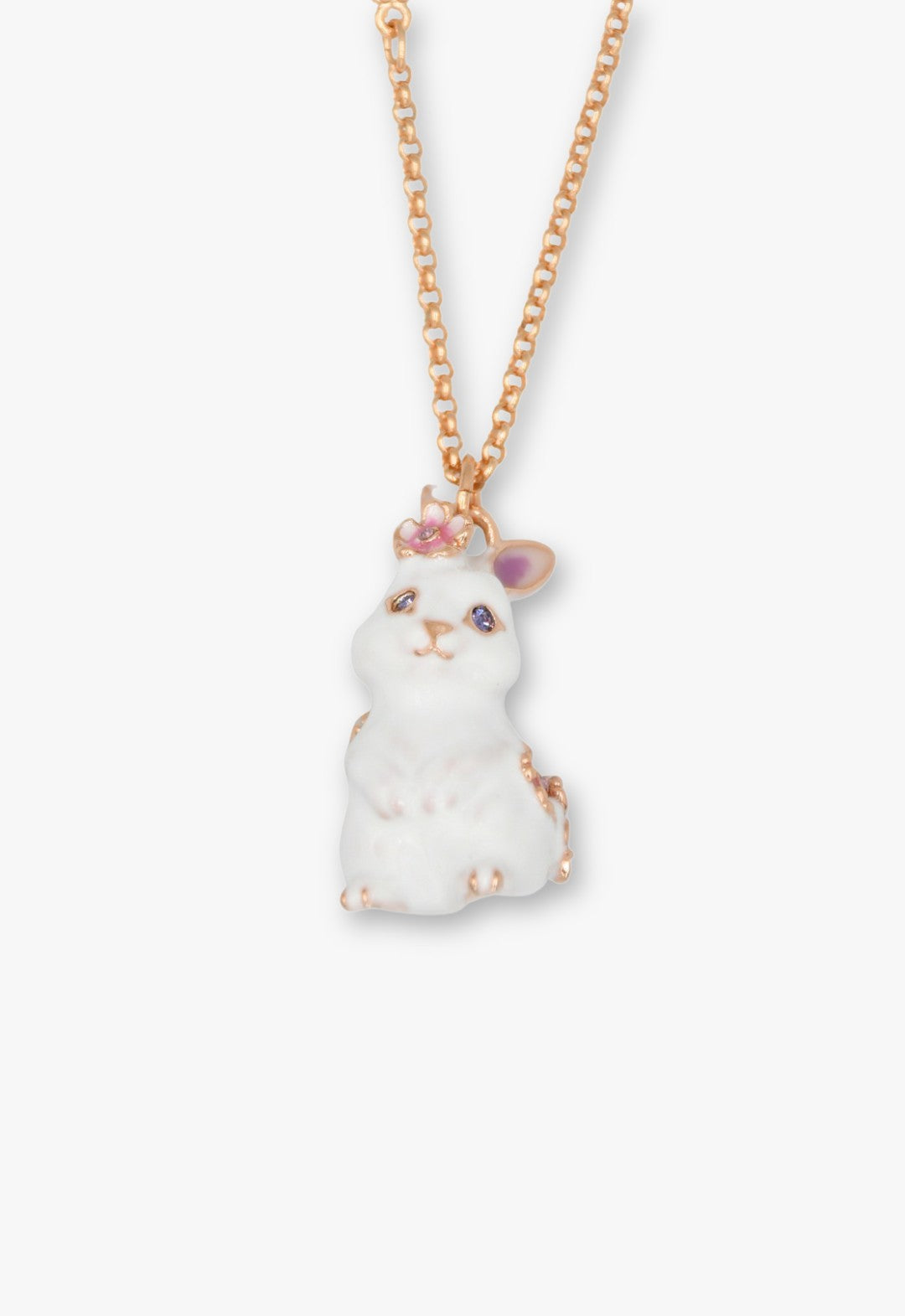 Blossom Bunny Charm Necklace - Gold - Anna Sui Online