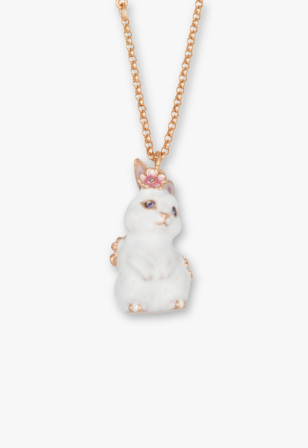 Blossom Bunny Charm Necklace - Gold - Anna Sui Online