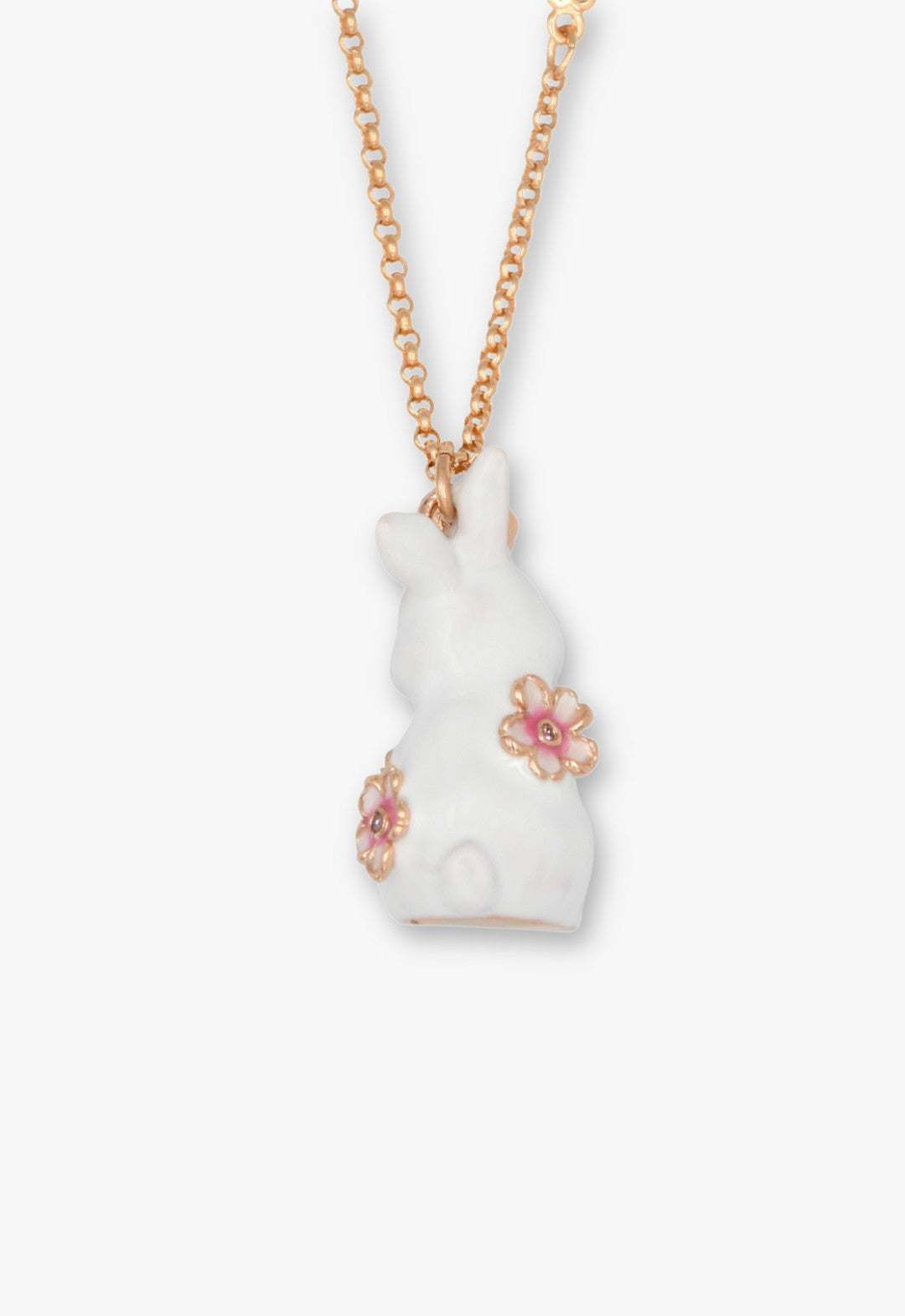 Blossom Bunny Charm Necklace - Gold - Anna Sui Online