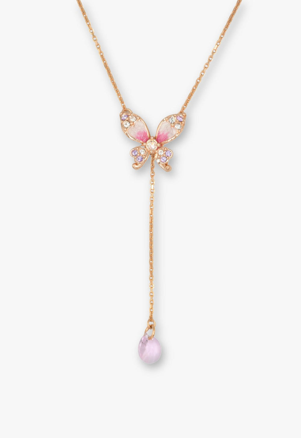 Crystal Bloom Butterfly Necklace - Anna Sui Sale
