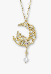Enchanted Butterfly Moon Necklace - Gold - Anna Sui Online