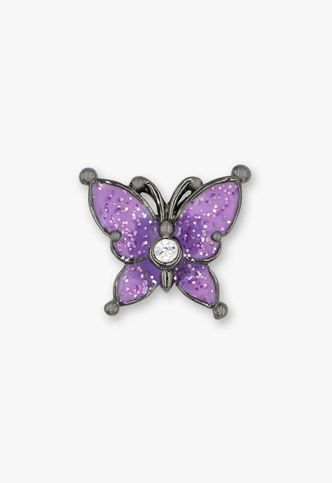 Twilight Gothic Butterfly Earrings - Gunmetal - Anna Sui Sale
