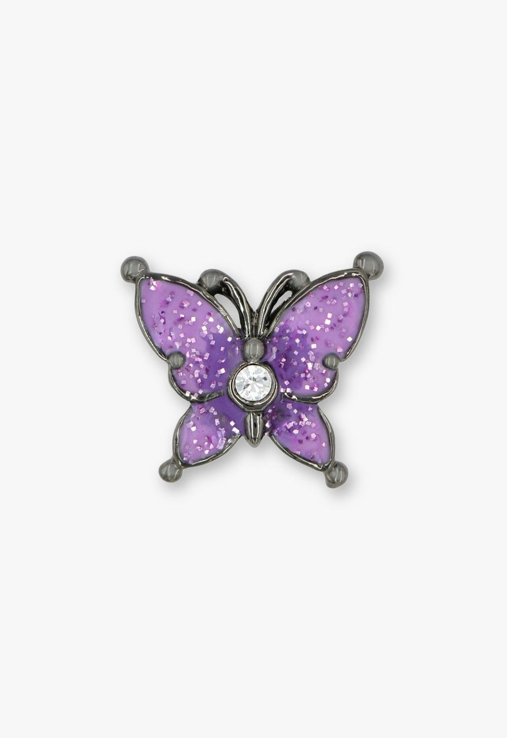 Twilight Gothic Butterfly Earrings - Gunmetal - Anna Sui Sale