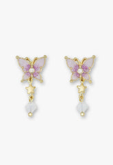 Twilight Butterfly Drop Earrings - Gold - Anna Sui Sale