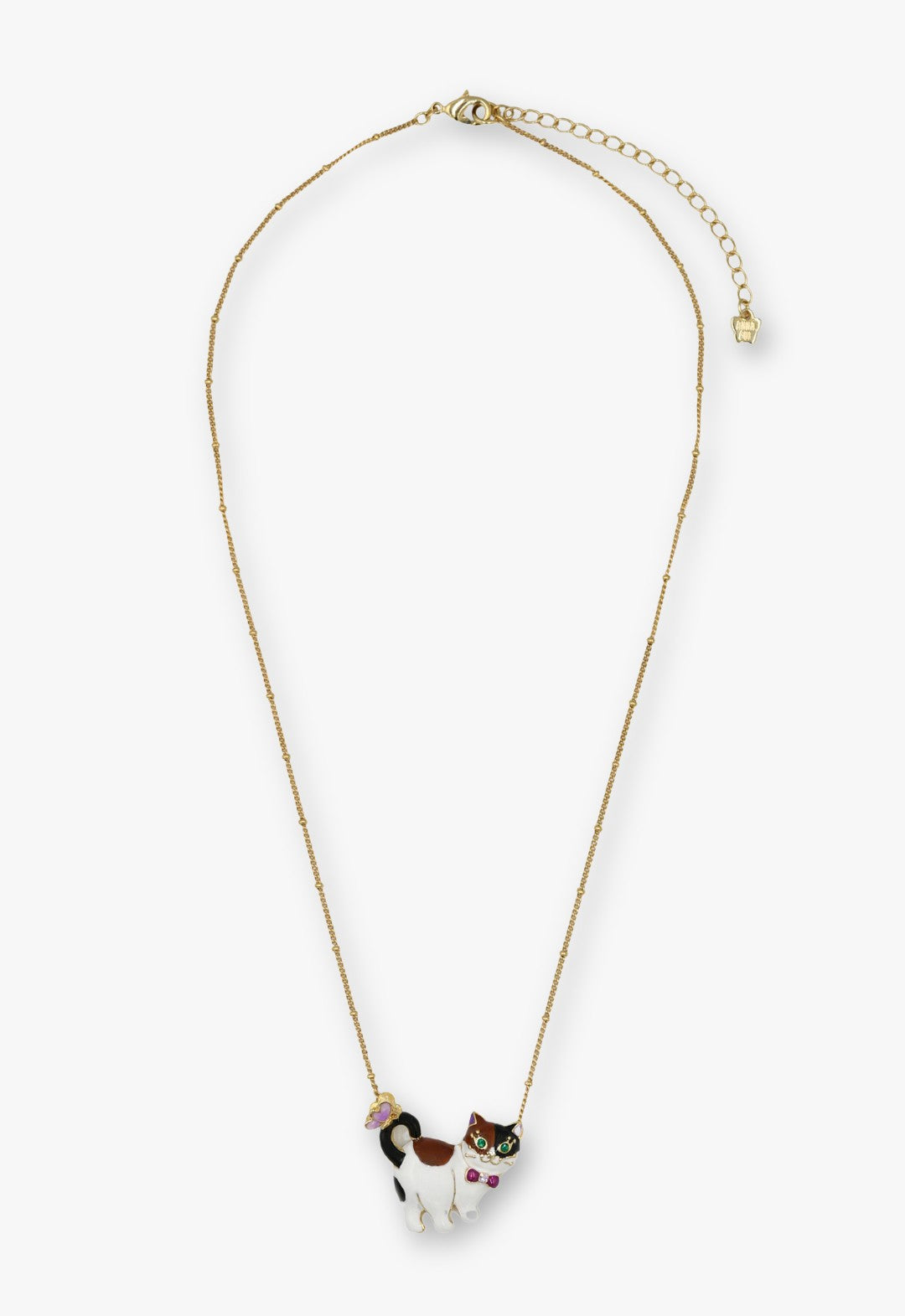 Calico Kitty Necklace - Gold - Anna Sui Discount