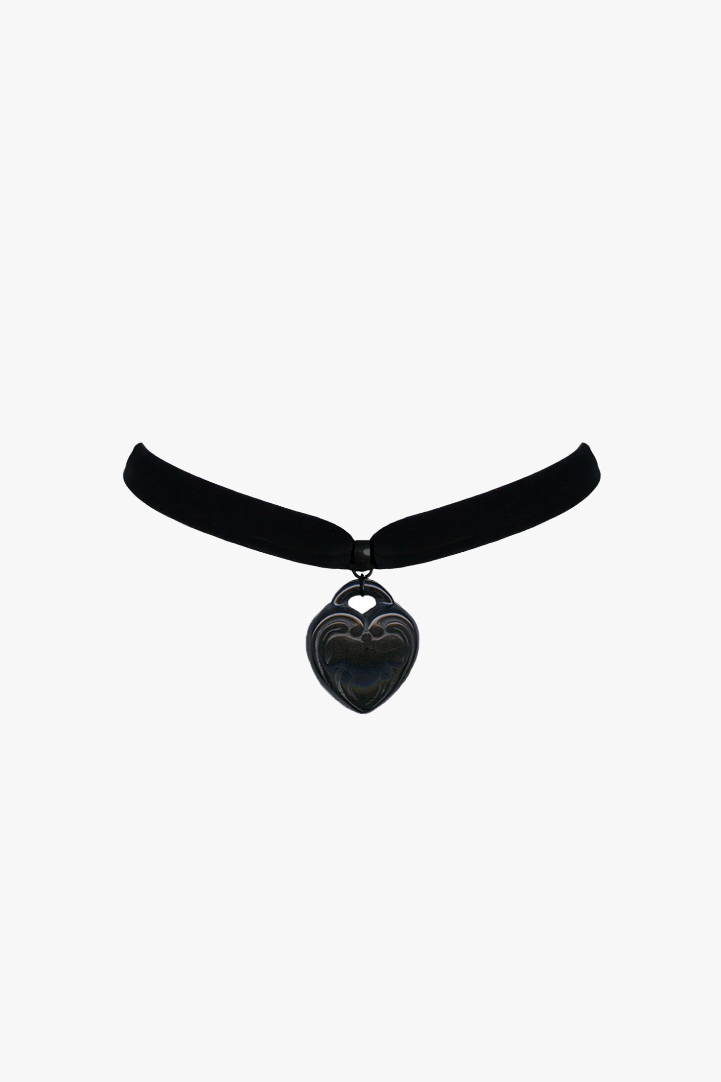 Large Retrolite Heart Velvet Choker - Anna Sui Sale