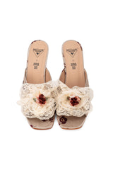 John Fluevog x Anna Sui Mules- Wildflower - Anna Sui Outlet