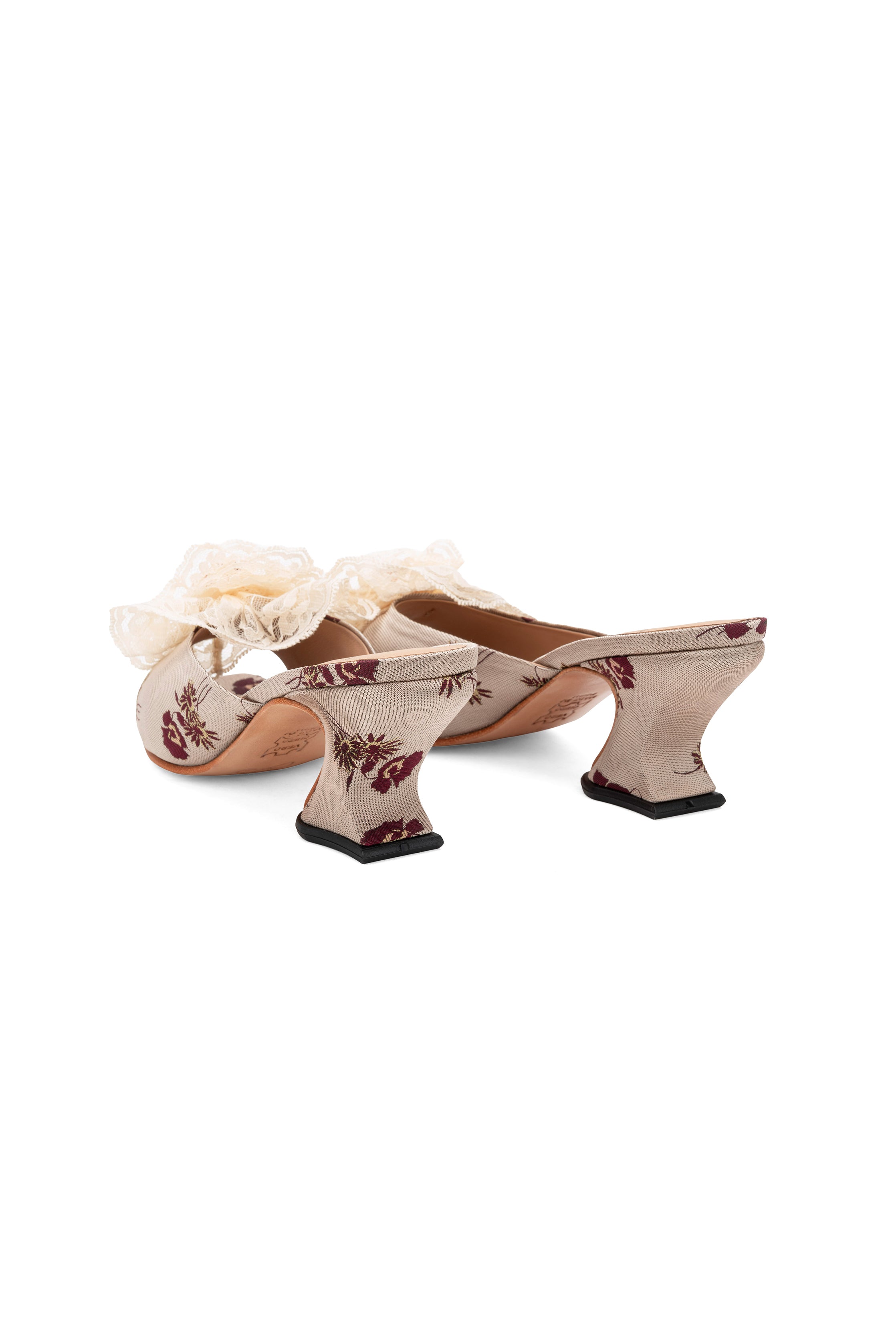 John Fluevog x Anna Sui Mules- Wildflower - Anna Sui Outlet