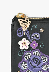 The Aria Wallet - Black - Anna Sui US