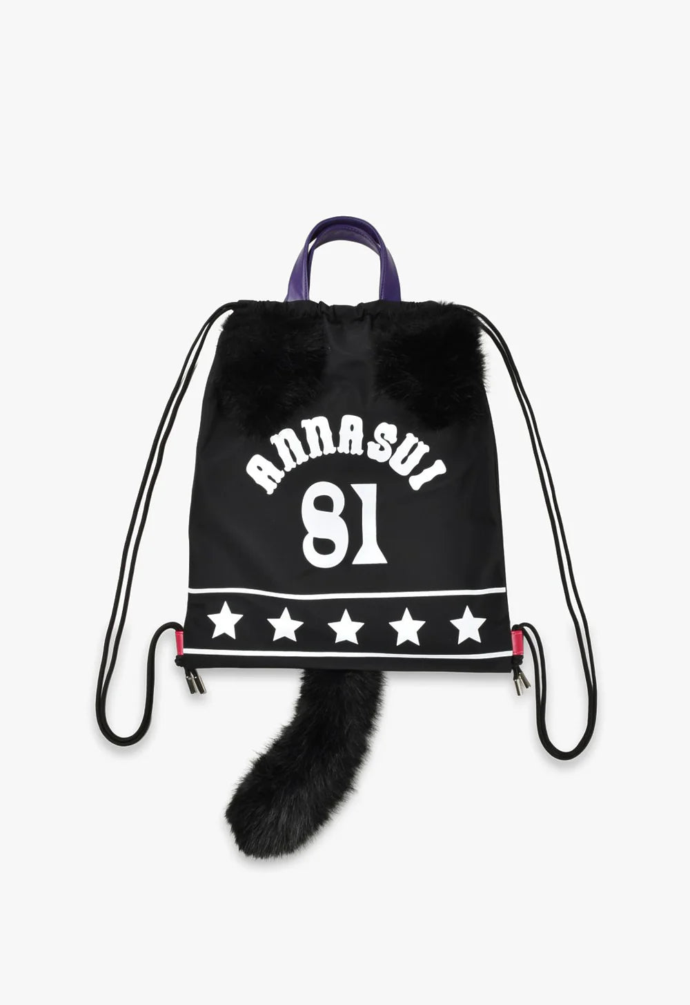 Black Cat Drawstring Bag - Anna Sui Discount