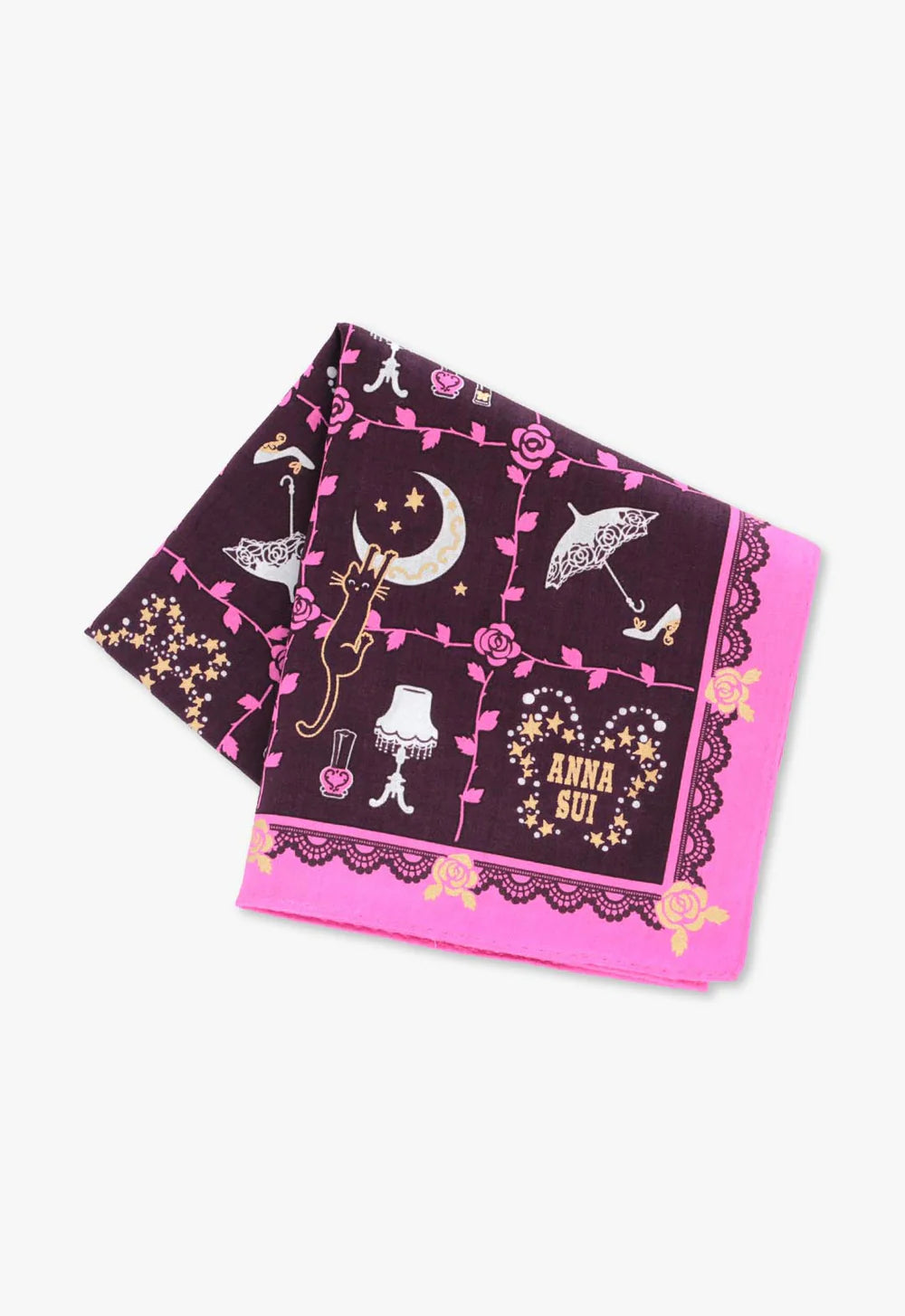 Rose Vine Decor Handkerchief - Anna Sui Sale