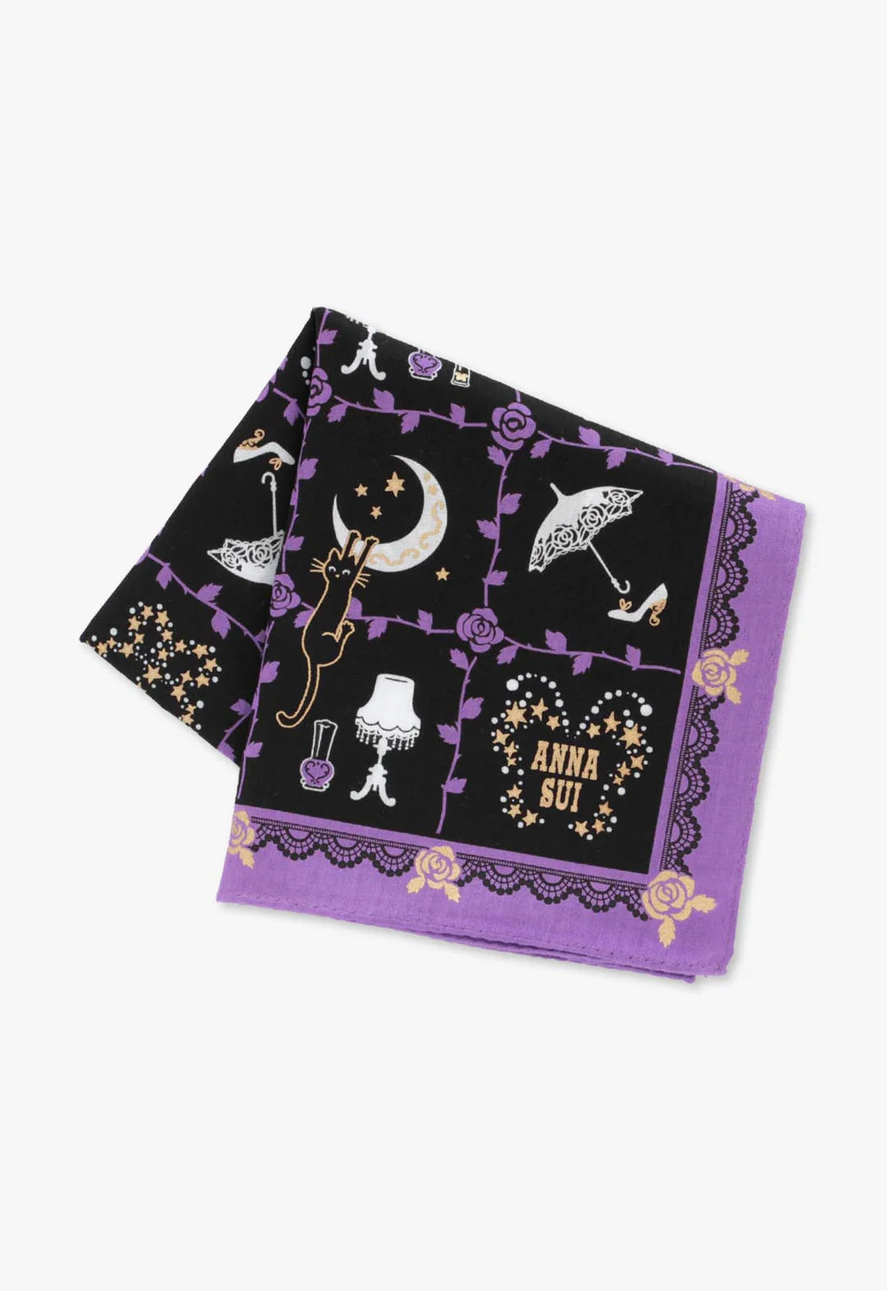 Rose Vine Decor Handkerchief - Anna Sui Sale
