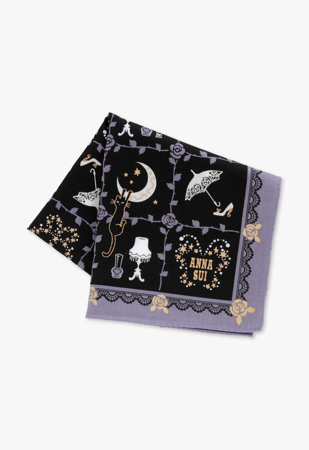 Rose Vine Decor Handkerchief - Anna Sui Sale