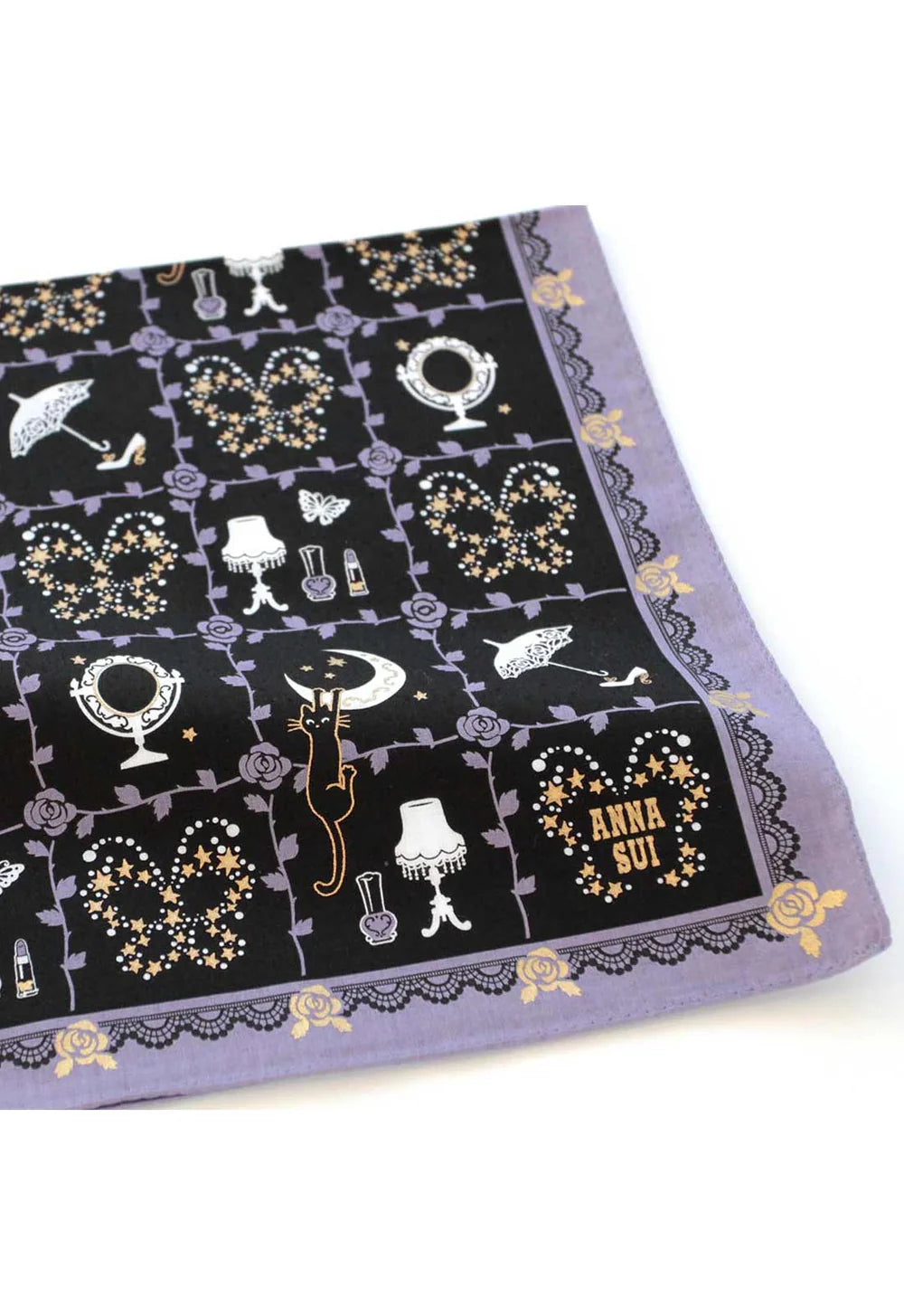 Rose Vine Decor Handkerchief - Anna Sui Sale