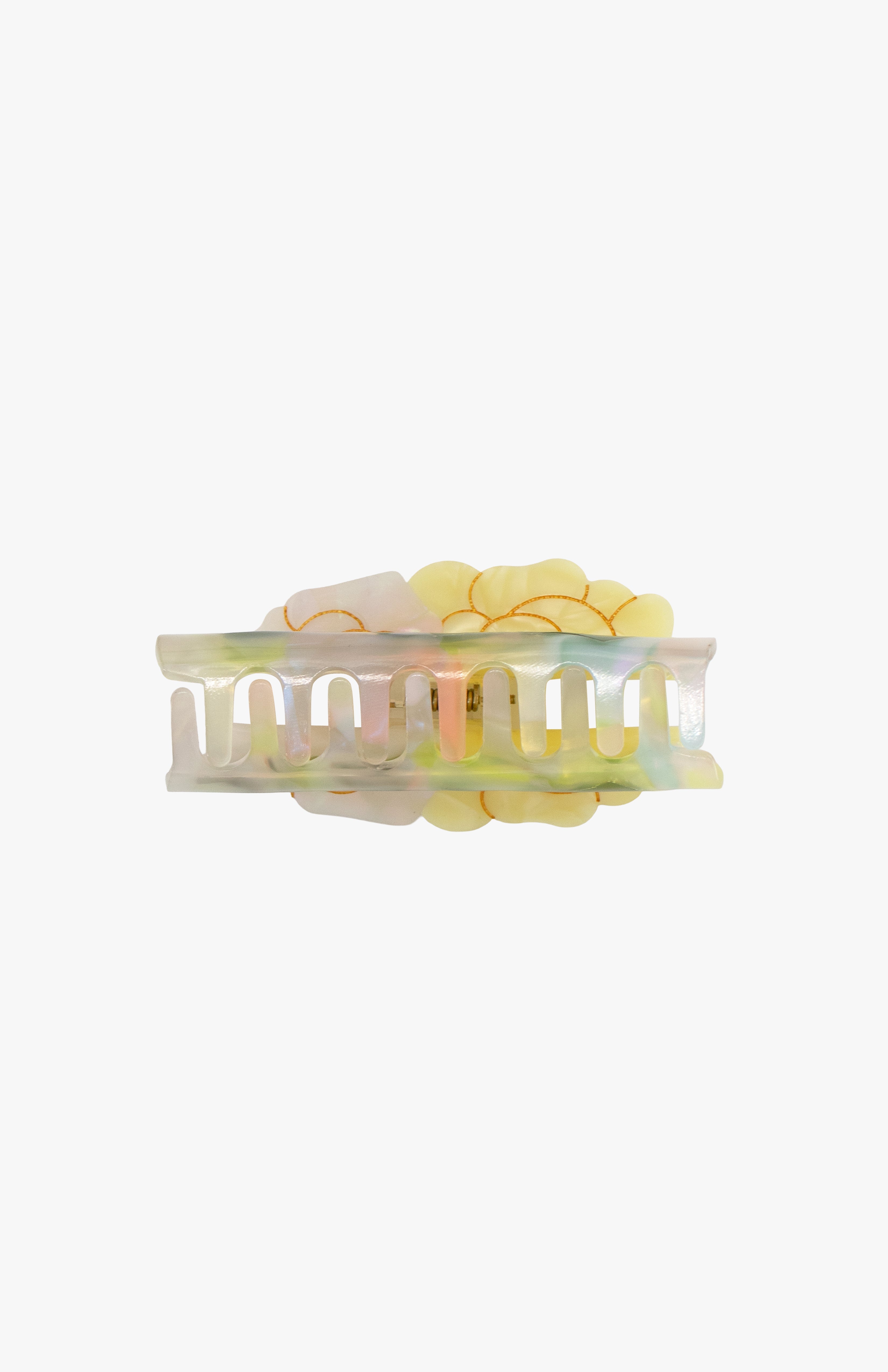 Double Rose Large Jaw Clip – Iridescent Bloom - Anna Sui Online