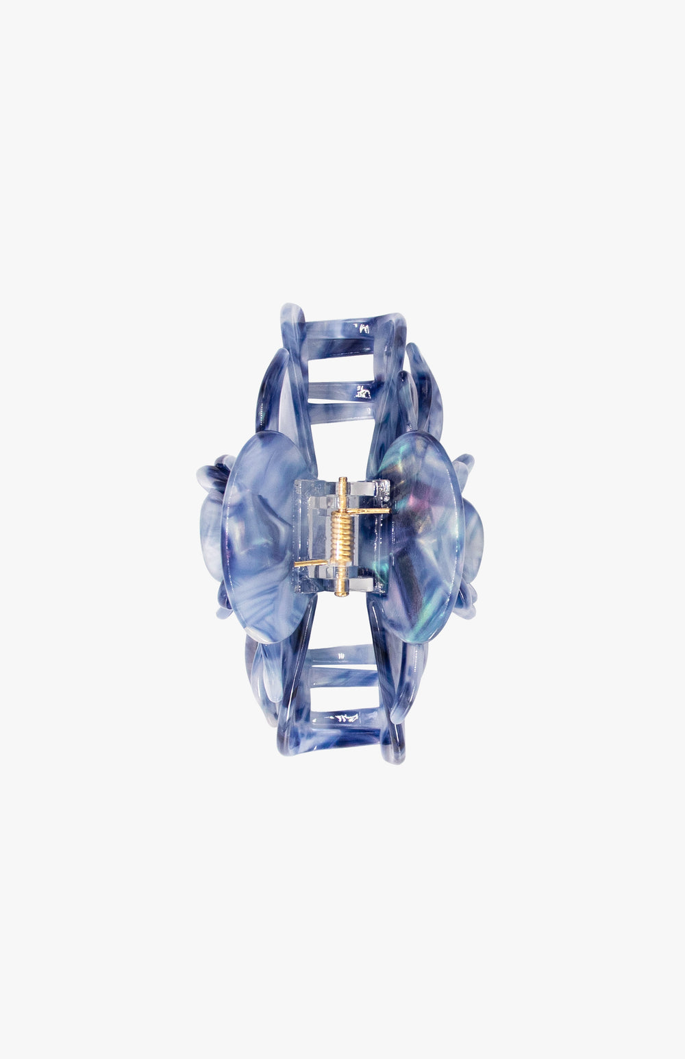 Rose Petal Bar Large Jaw Clip- Blue - Anna Sui Sale