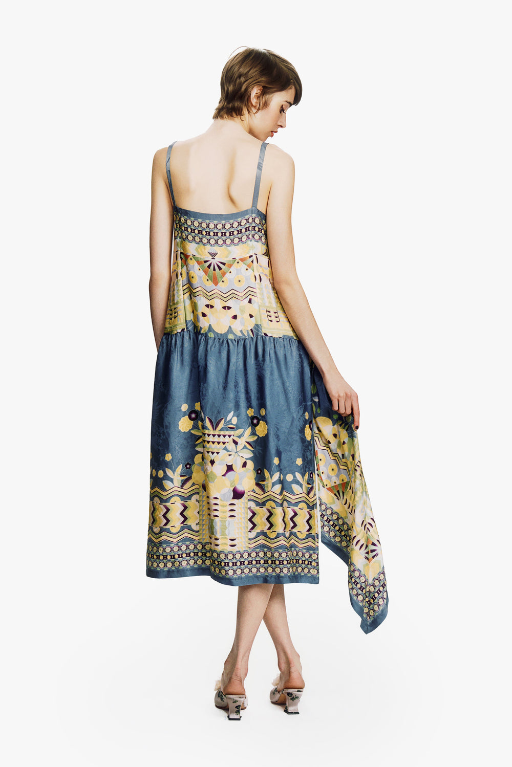 Pueblo Deco Border Dress - Anna Sui Discount