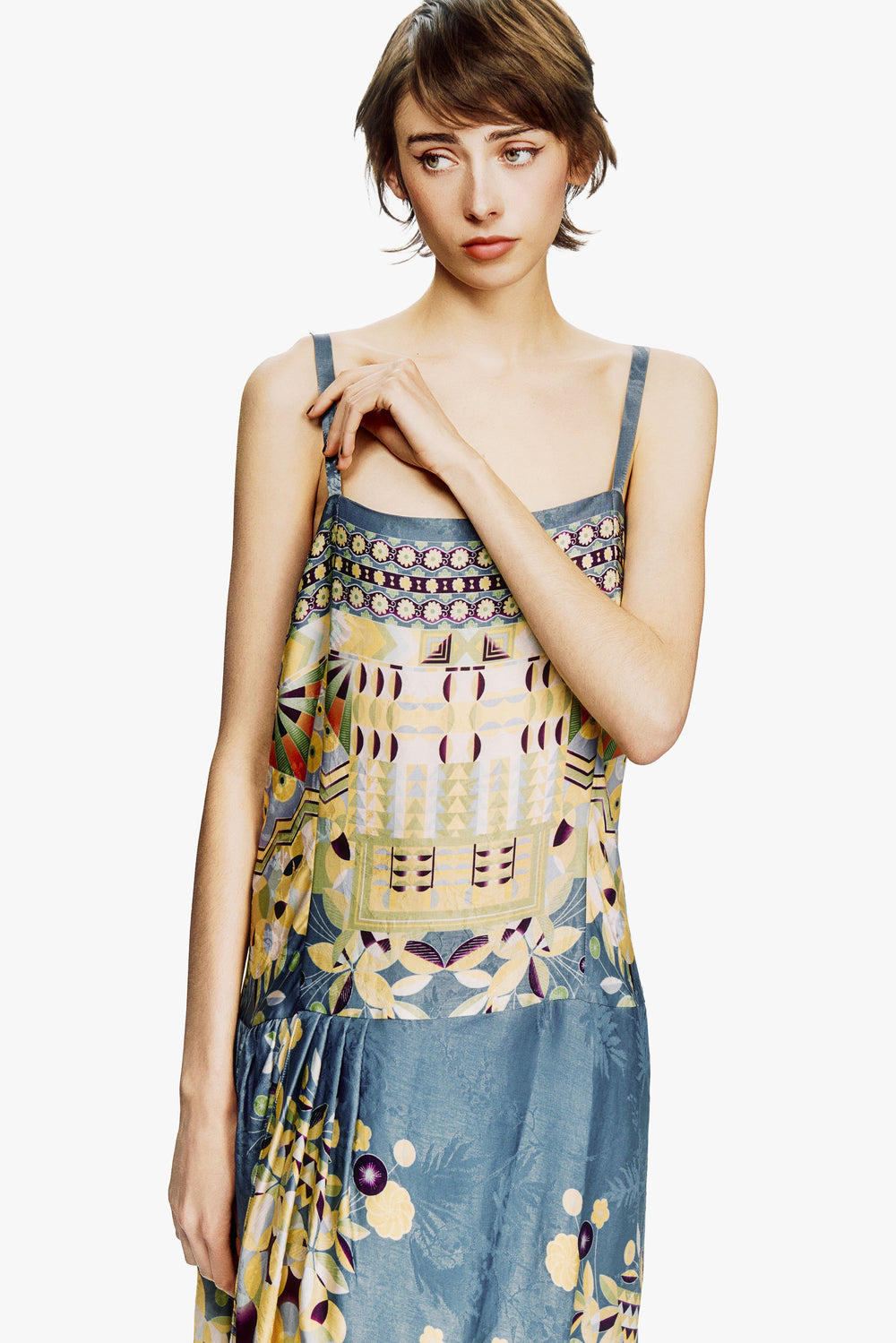 Pueblo Deco Border Dress - Anna Sui Discount