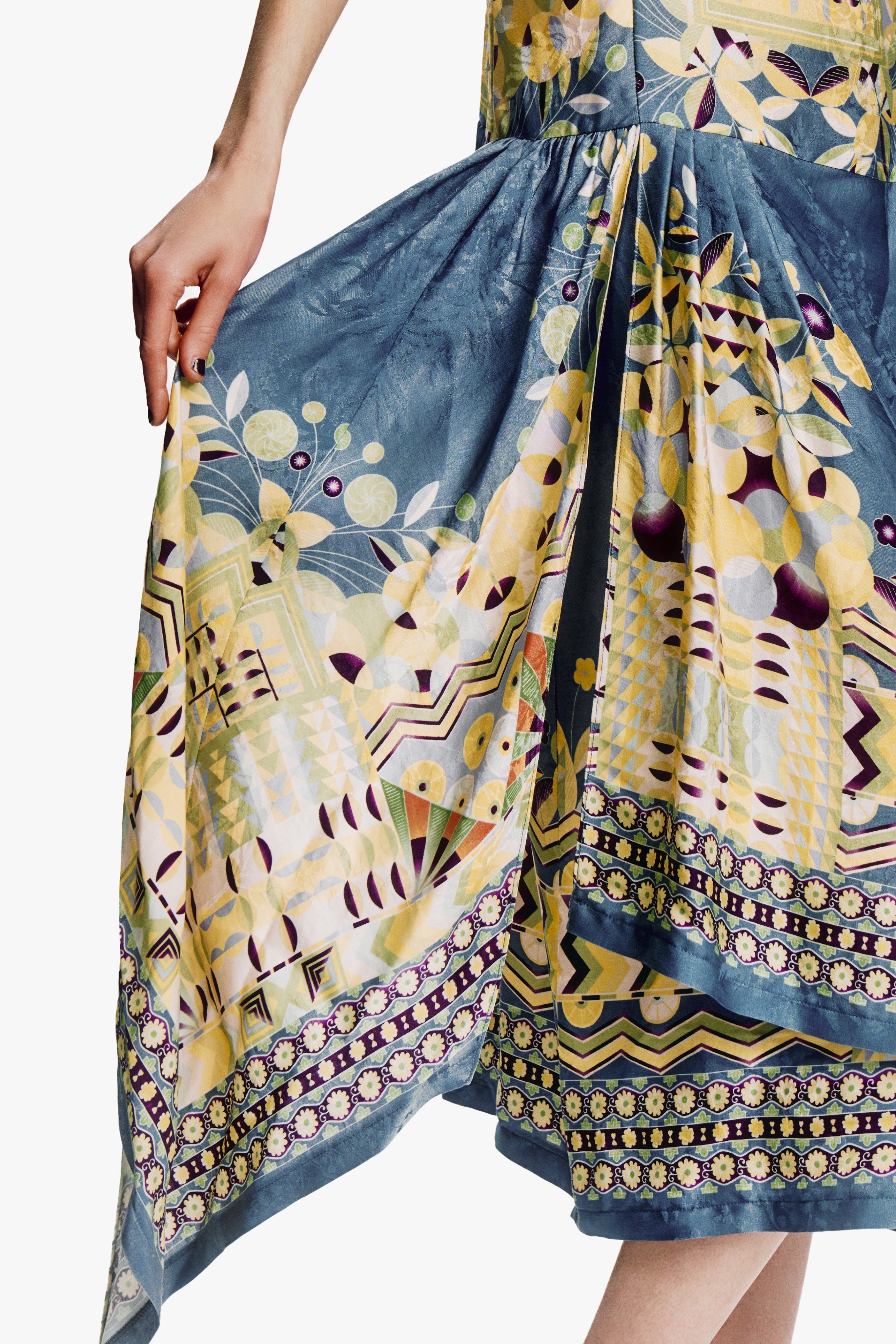 Pueblo Deco Border Dress - Anna Sui Discount