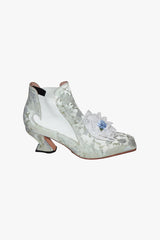 John Fluevog x Anna Sui Brocade Boots- Sky Blue (Sample) - Anna Sui US